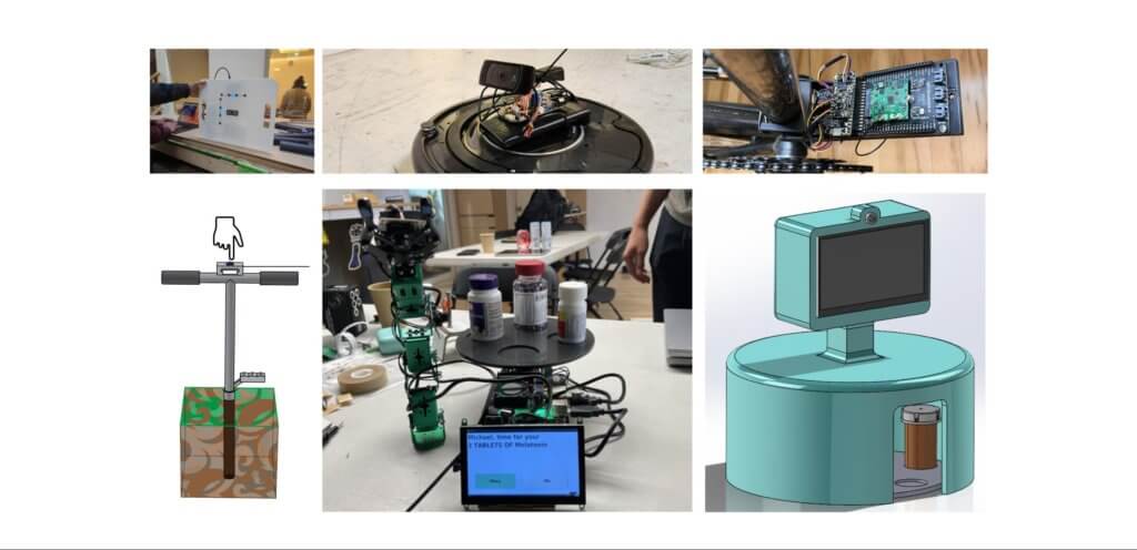 An array of images from the AI in Motion hackathon