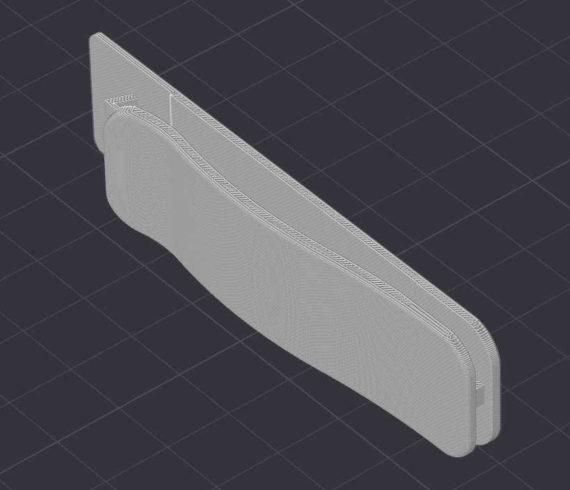 Donut Hole-der belt clip side view 