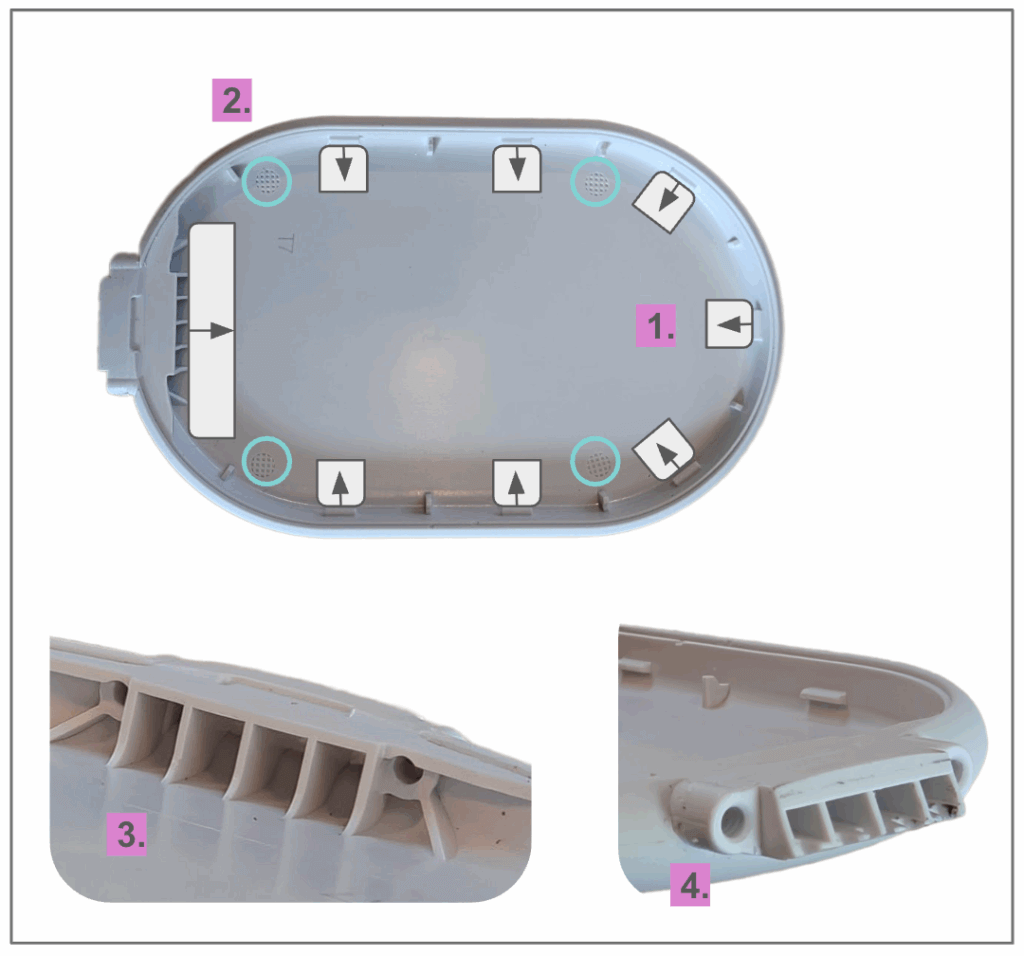 Google Pixel Stand charger front housing